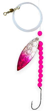 Load image into Gallery viewer, Willow Leaf Spinner Pink Scale