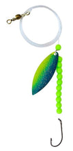 Load image into Gallery viewer, Willow Leaf Spinner Green Wave

