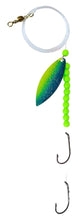 Load image into Gallery viewer, Willow Leaf Spinner Green Wave
